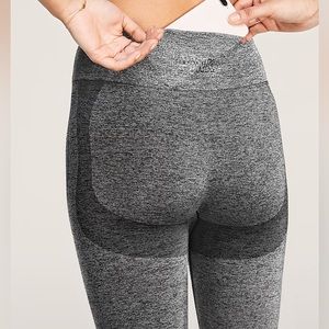 PINK Victoria’s Secret Seamless High Waist Athletic Leggings Gray/Black S